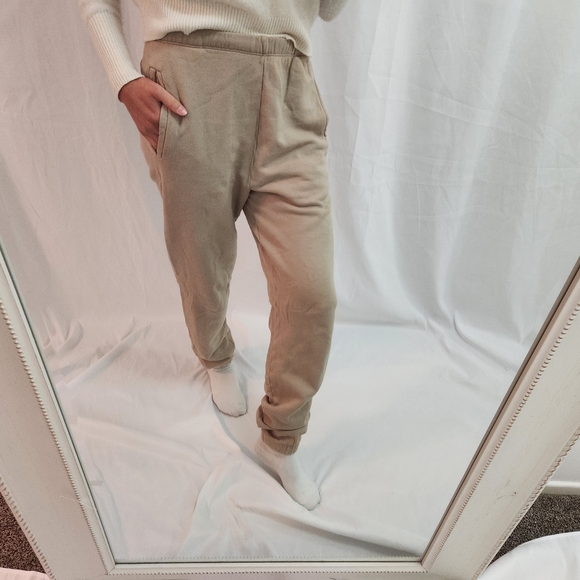 Joah Brown Men's Cream Joggers - Picture 3 of 8